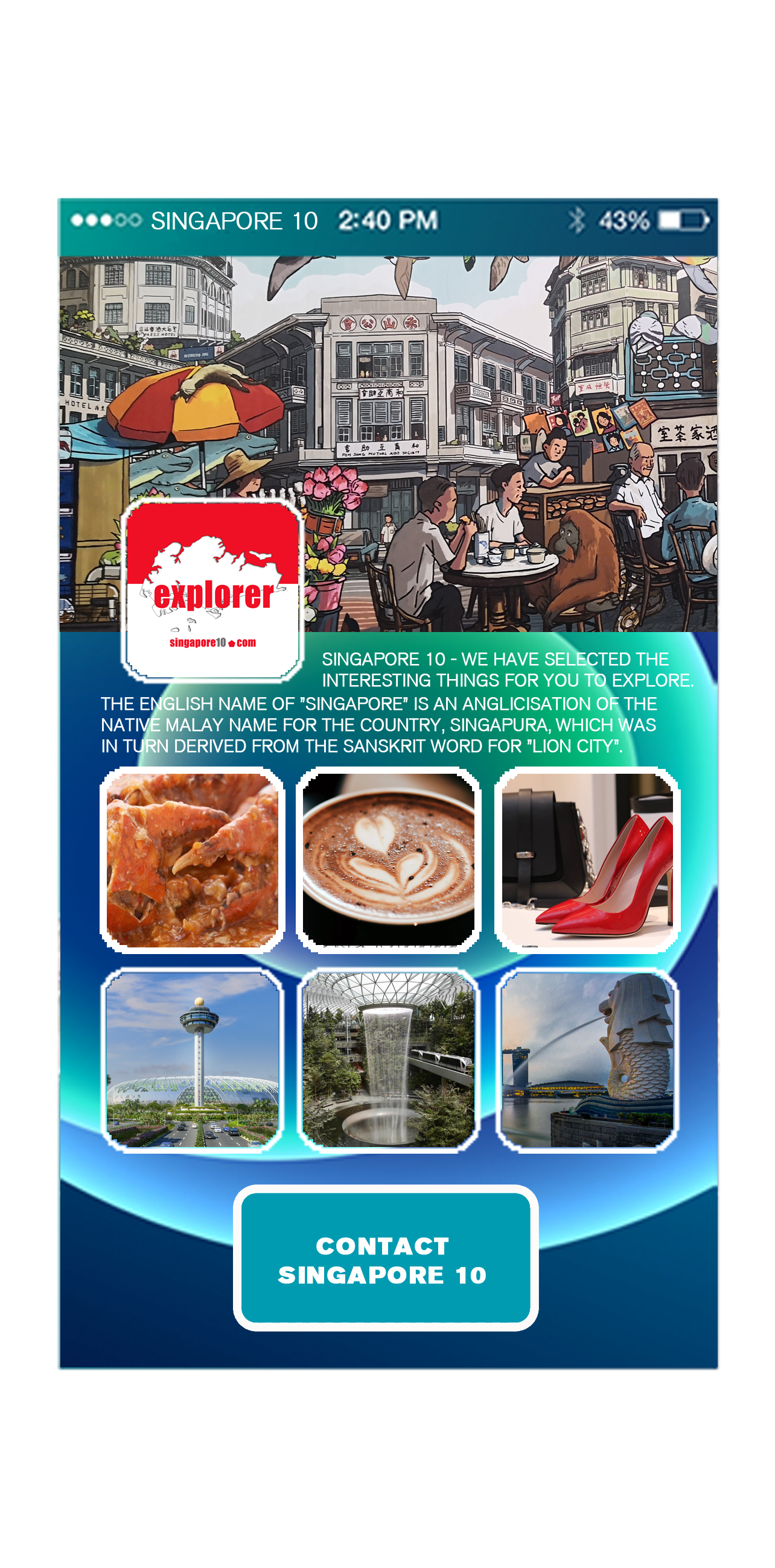 Singapore 10 Mobile App